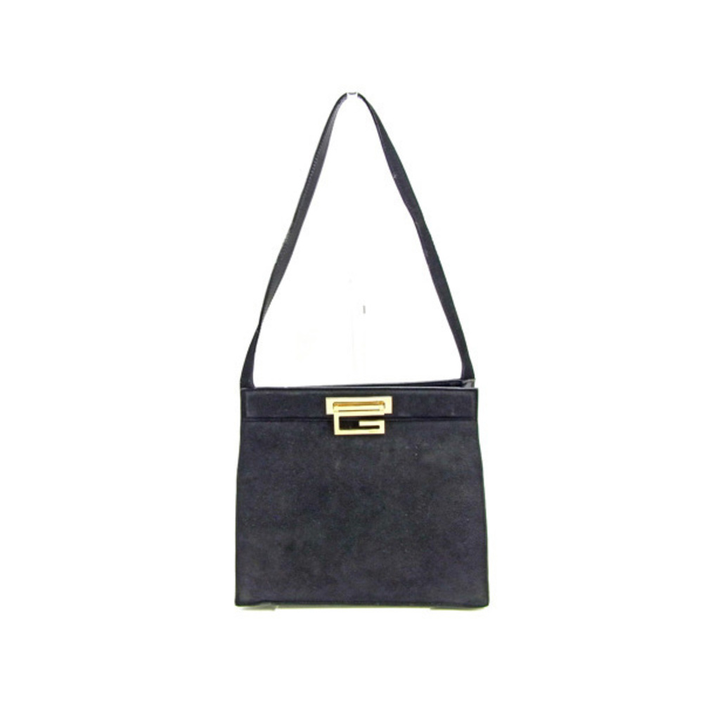 Gucci Shoulder Bag Suede Black - Gem